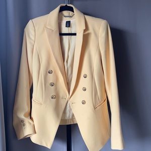 White House Black Market Yellow Blazer